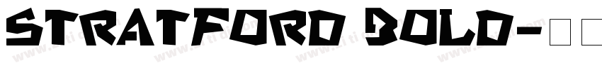Stratford Bold字体转换